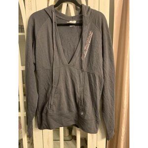 Russell hoodie shirt, women small, relaxed fit Mississippi state Bulldog (bin G)